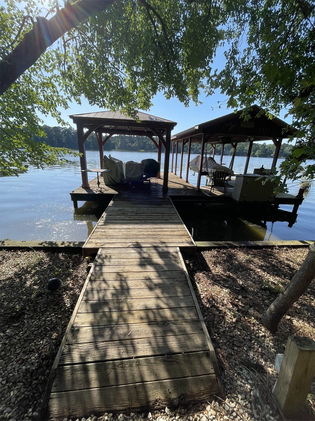 Dock after exterior cleaning